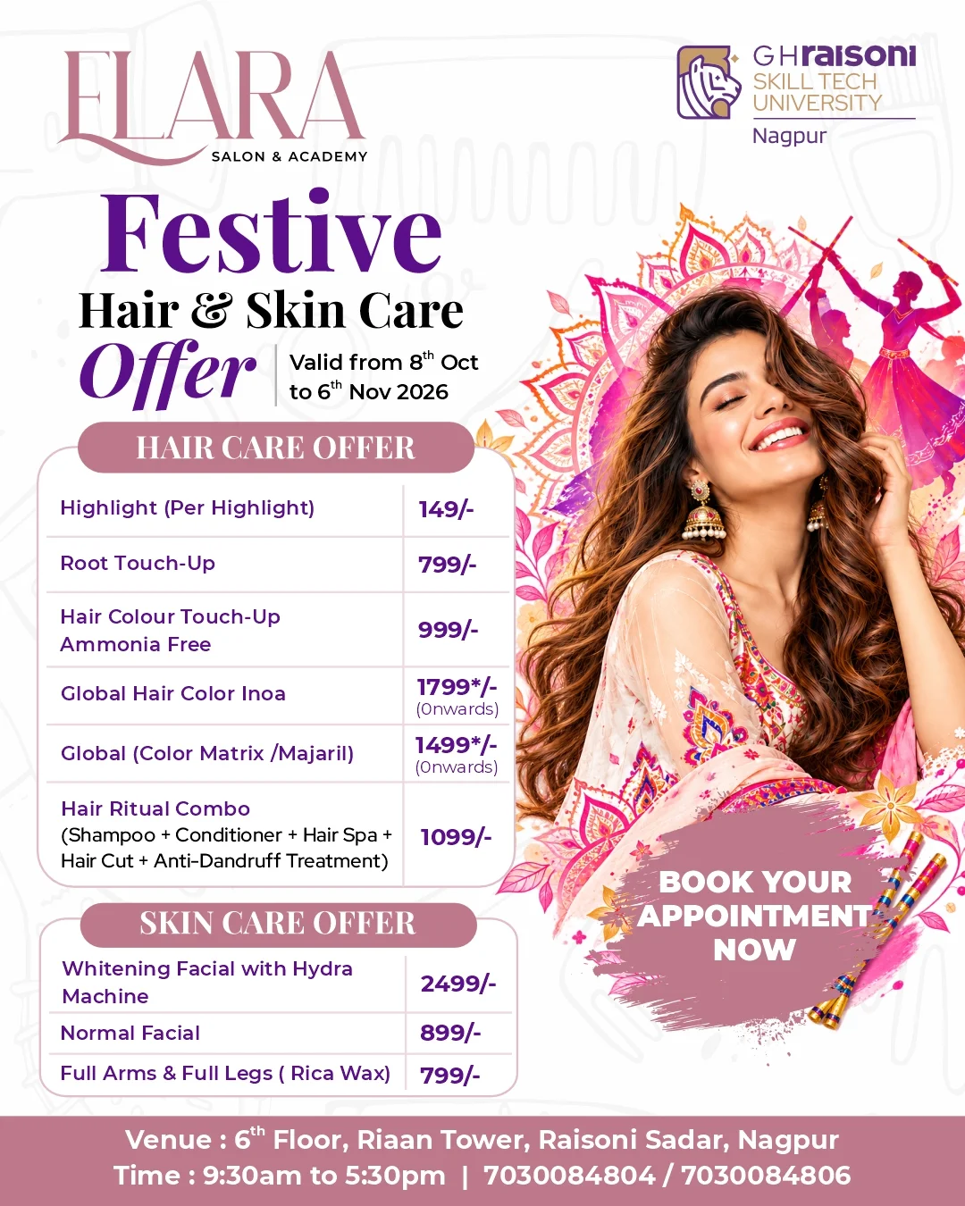 Hair & Skin Navratri Special Offer - Elara Salon