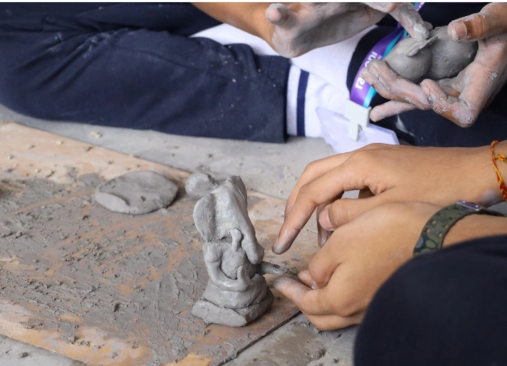 Ganpati Making Competition | GHRPS, Pune